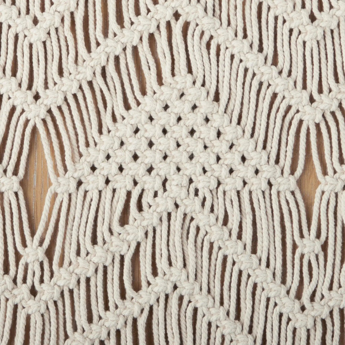 Macrame 90 Inch Cotton Table Runner Machine Washable Modern Style