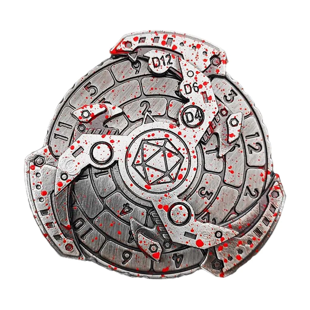 7 In 1 Dnd Dice Spinner Box And Fidget Gadget Metal Gyro