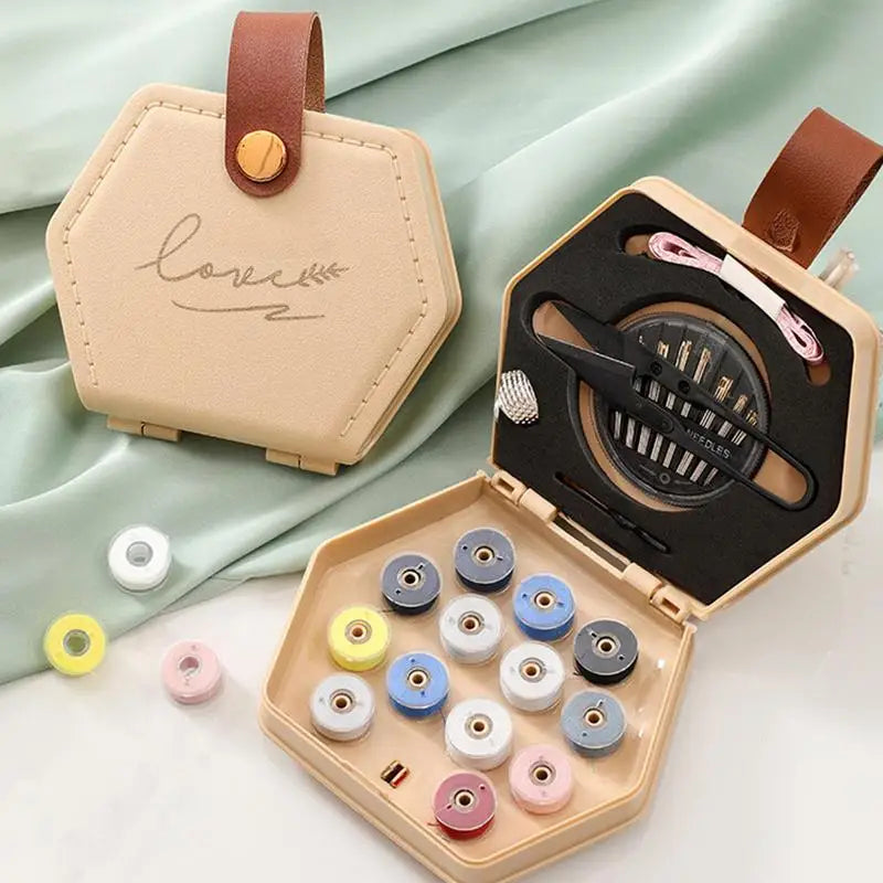 Basic Sewing Kit Travel Set with Needles Scissors and Thread