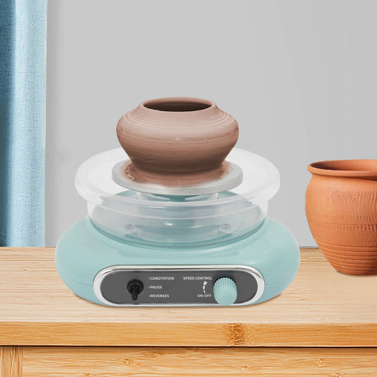 Mini Electric Pottery Wheel Kit with Adjustable Speed for DIY