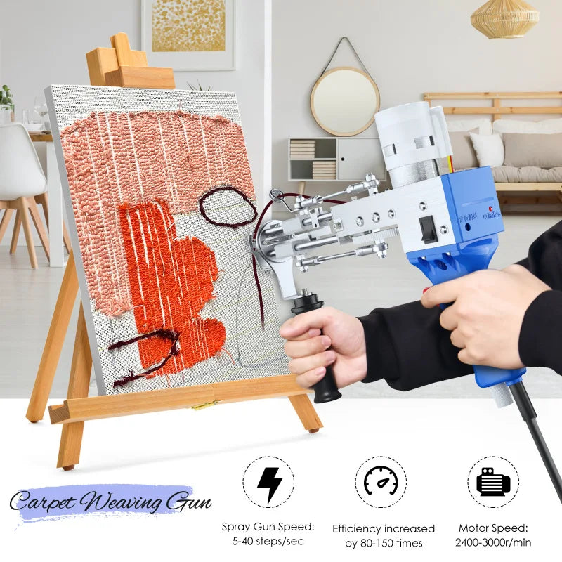 2 in 1 Tufting Gun Set with Carpet Trimmer for Rug Making