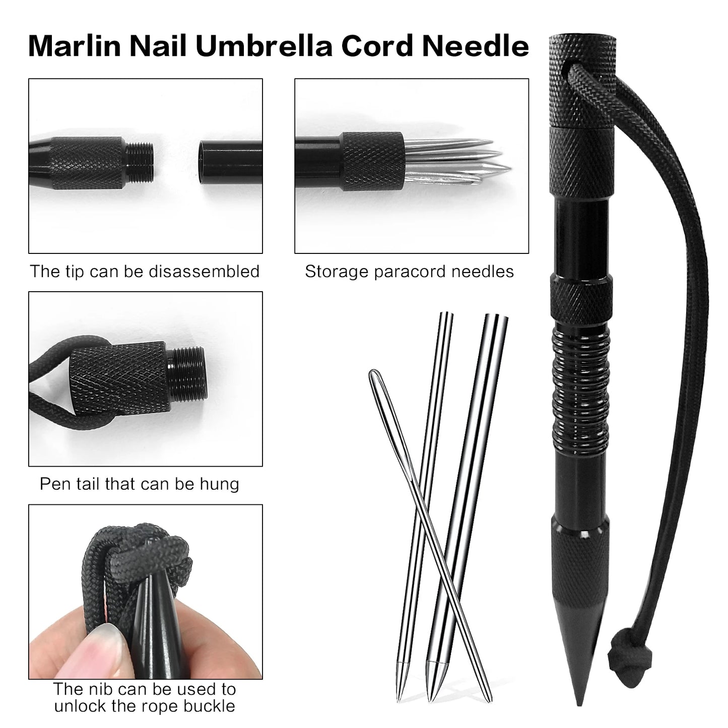 Paracord Bracelet Kit With Marlin Spike And Adjustable Jig