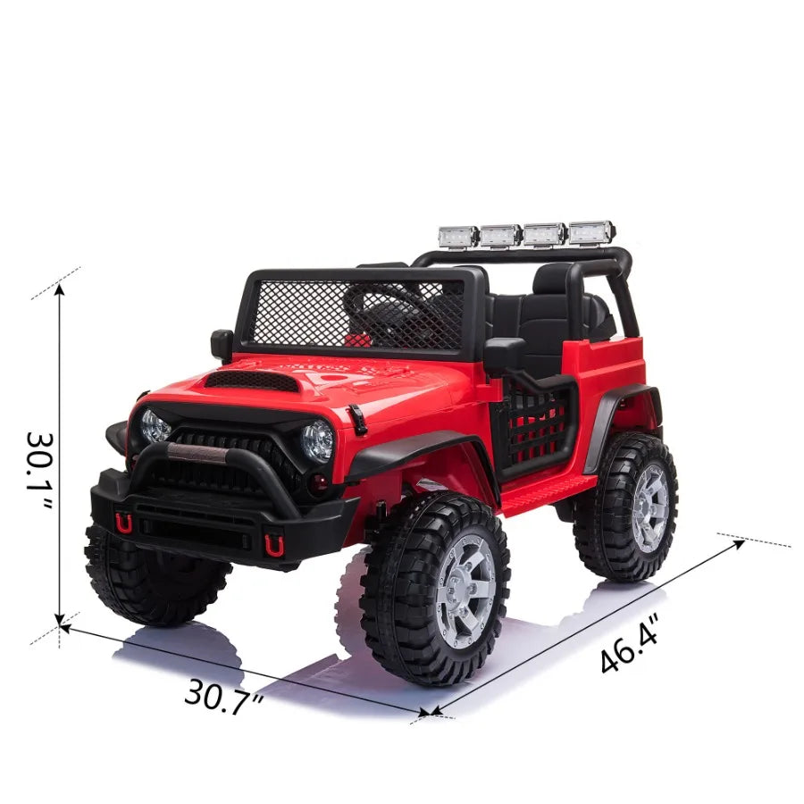 12V Red Ride On Car 2025 Model For Teens And Adults