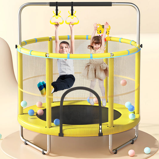 Indoor Trampoline For Kids 55 Inch Safety Enclosure