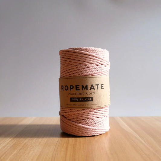 RopeMate Premium Soft Cotton Cord for DIY Macrame Bags 4MM 100M