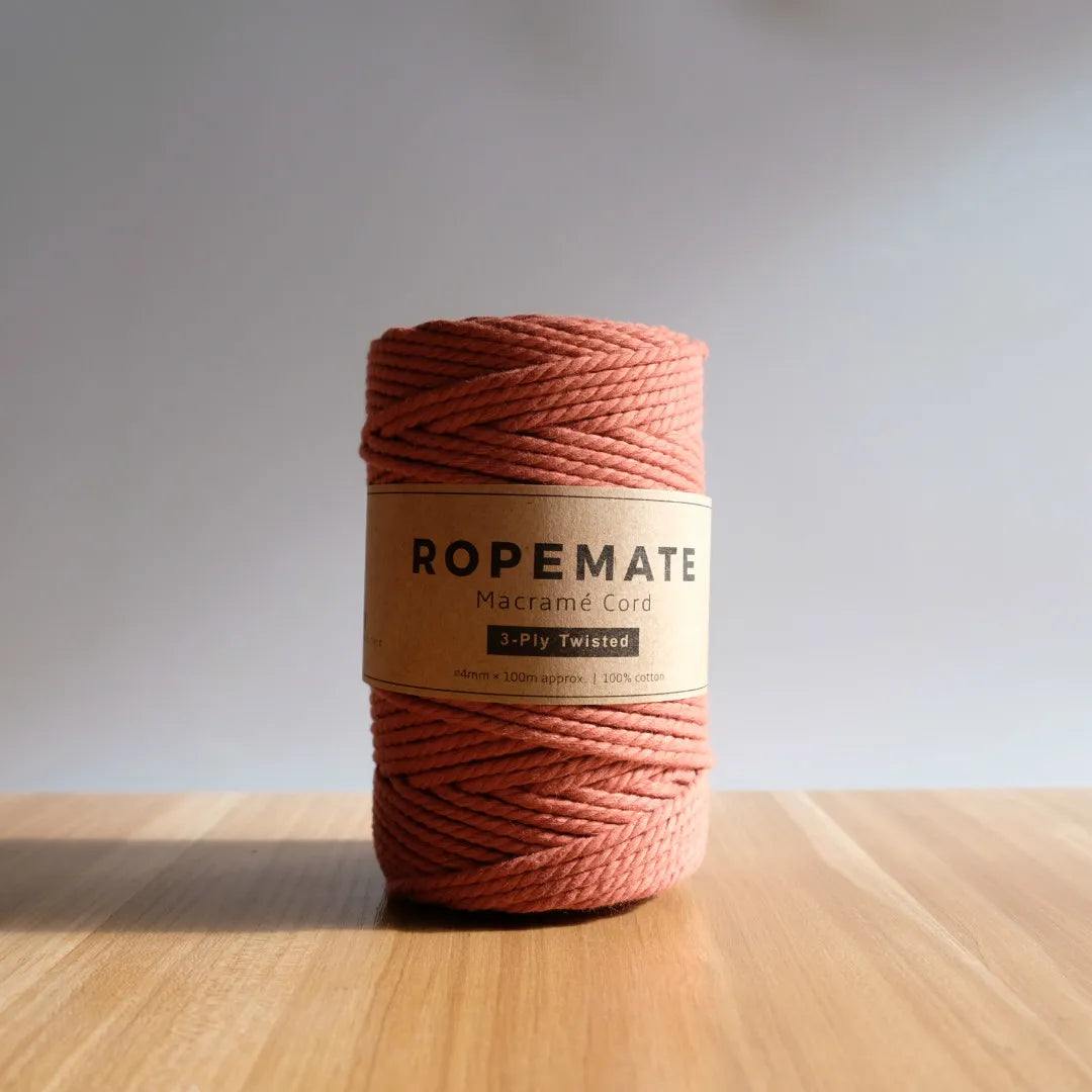 RopeMate Premium Soft Cotton Cord for DIY Macrame Bags 4MM 100M