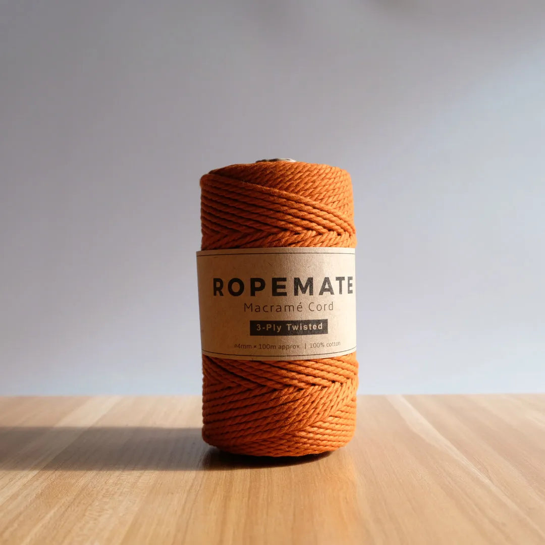 RopeMate Premium Soft Cotton Cord for DIY Macrame Bags 4MM 100M