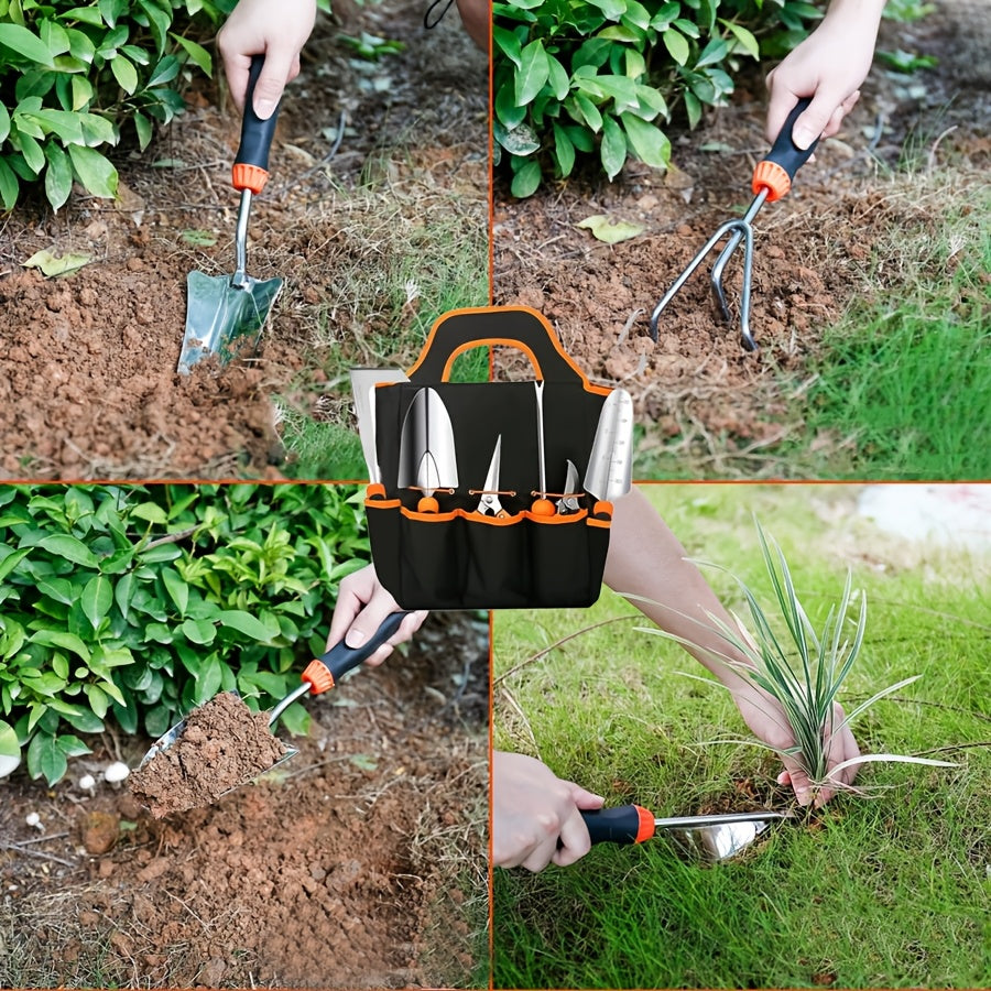 Stainless Steel Garden Tool Set Heavy Duty 10 Piece