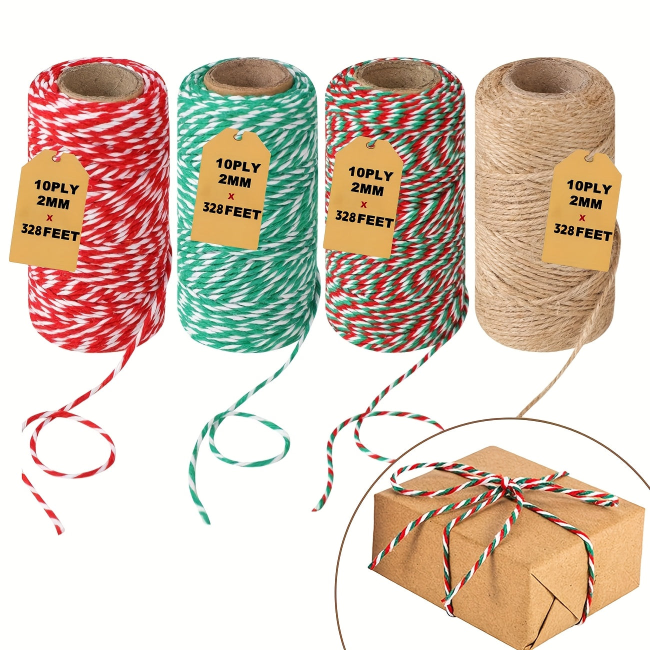 Teddy Run Natural Cotton Rope 2mm for Crafts and Gifts