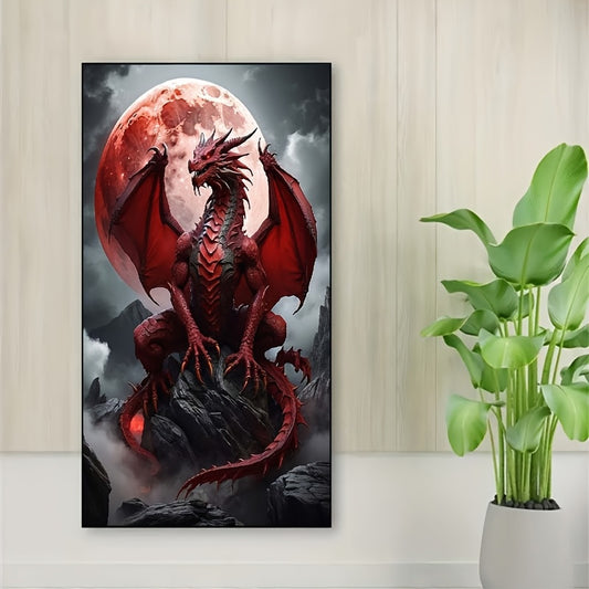 5D Diamond Painting Kit Dragon Pattern For Adults Beginners