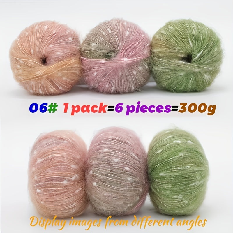 Charm Fairy Rainbow Gradient Yarn Blue Teal Ombre 300g
