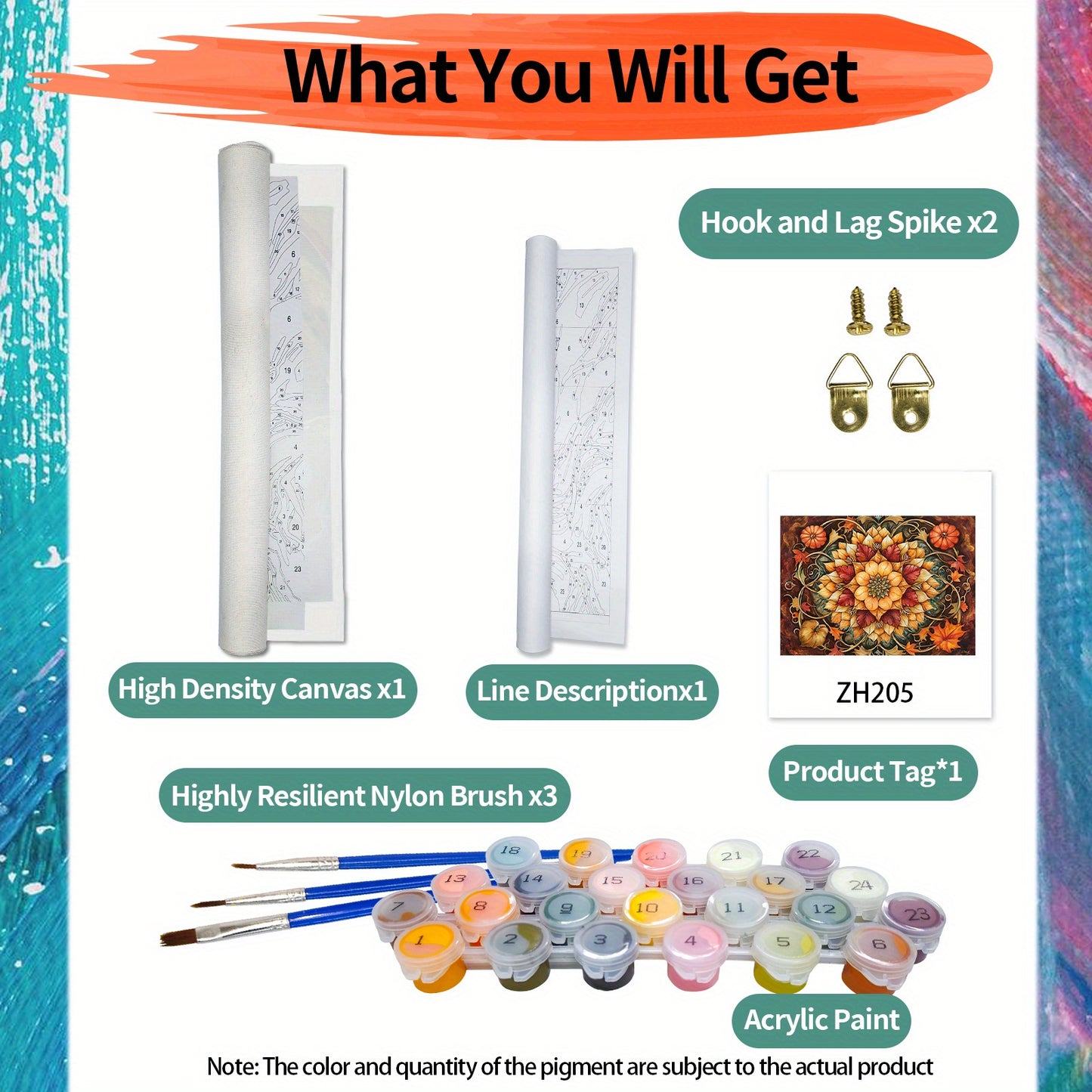 Paint By Number Kit For Adults Flower 50x40cm Easy DIY Art