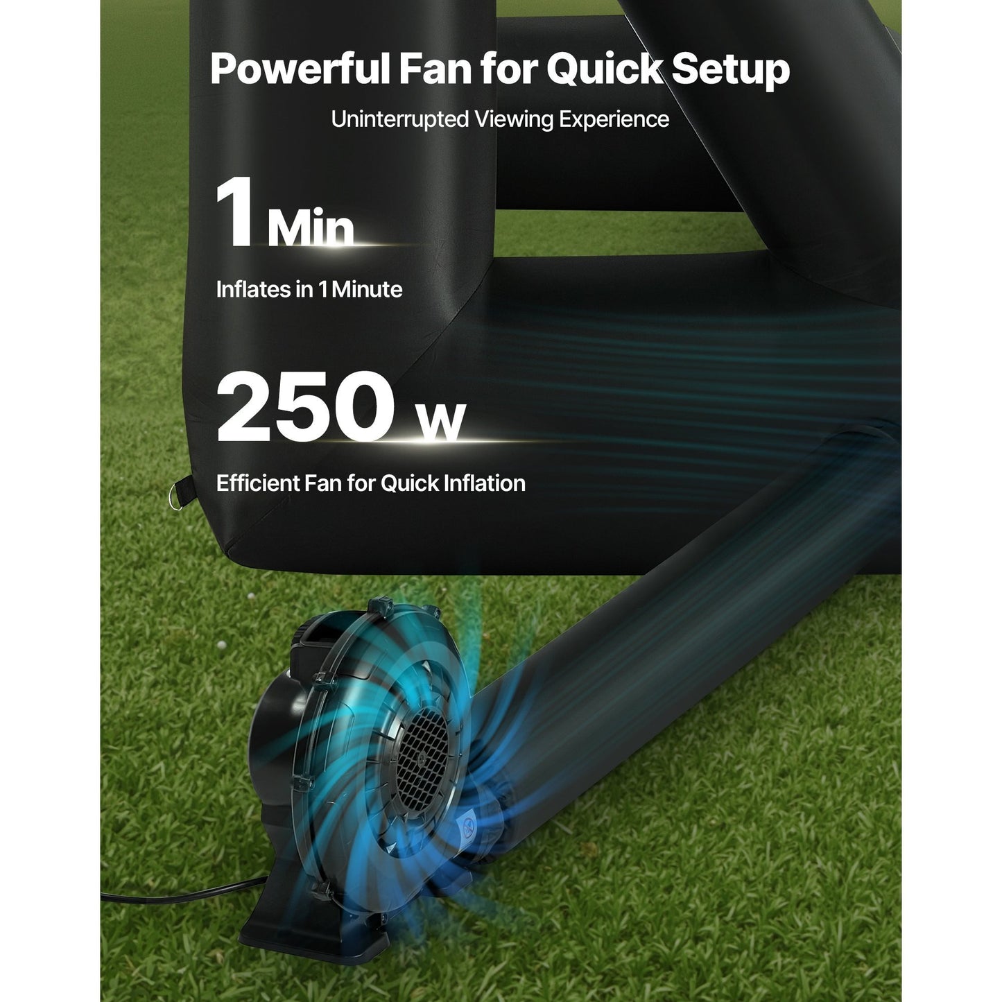 VEVOR Inflatable Projector Screen 14 16 20ft Outdoor