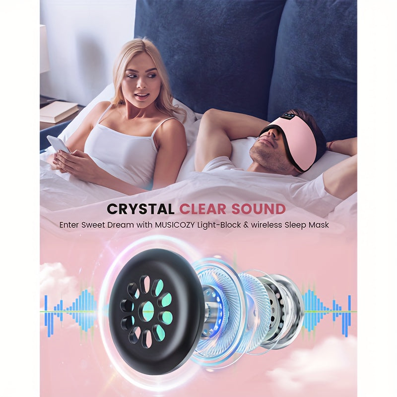 Wireless Sleep Eye Mask With Headphones And Type C Charging