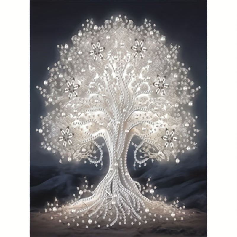 5D DIY Full Round Diamond Painting Tree Kit, 30x40cm Home Decor