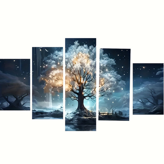 Diamond Art Painting Kit Tree Design 5D Mosaic Canvas