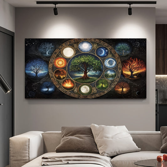 Tree Of Life Moonlight Diamond Painting Kit Round Drill