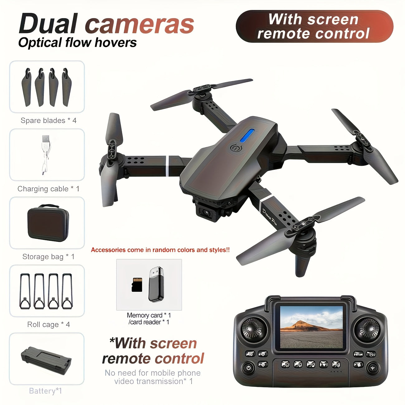 JERALS E88-S2 Max RC Drone With Dual Camera And Avoidance