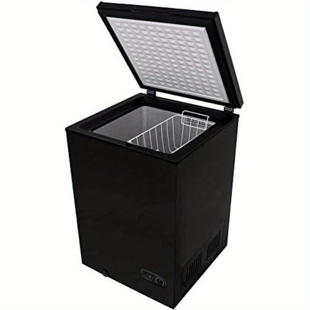 KNDKO 1.8 Cu Ft Chest Freezer With Removable Basket Black