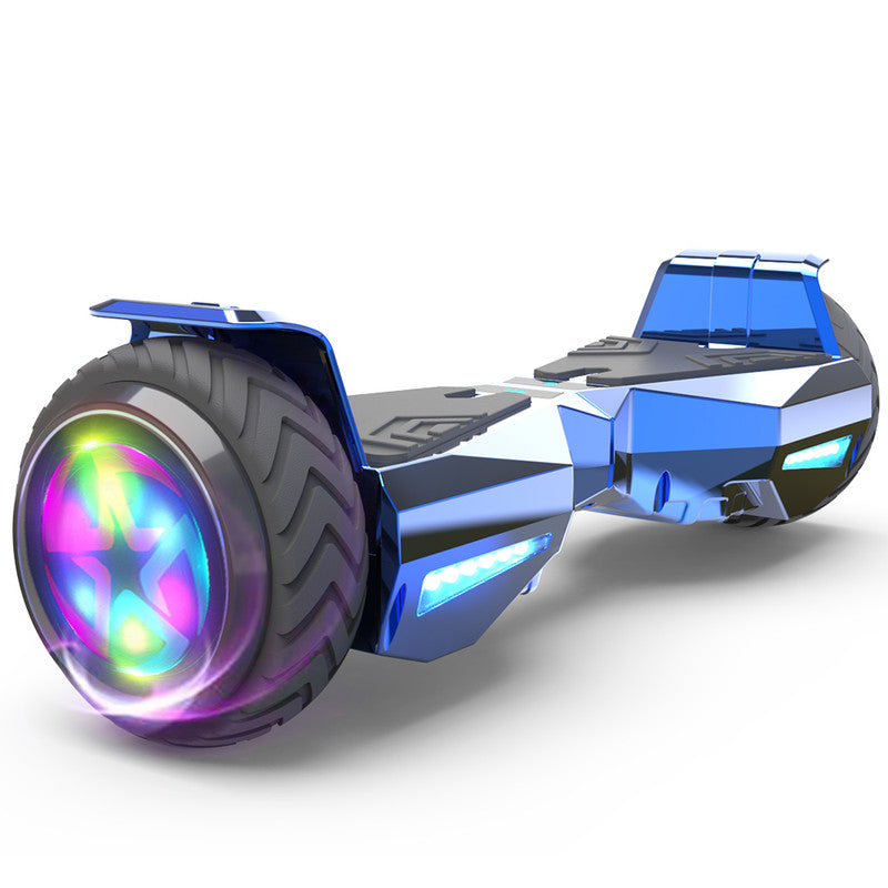 Bluetooth Hoverboard Chrome Wheel LED Lights Self Balancing