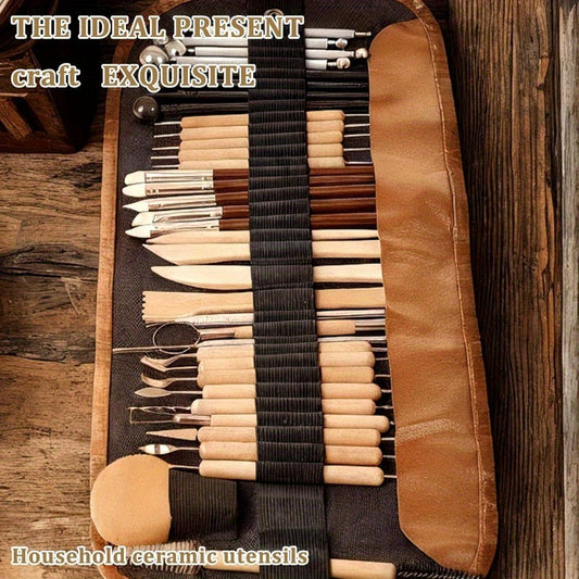 48 Piece Professional Clay Sculpting Tools Set With Case