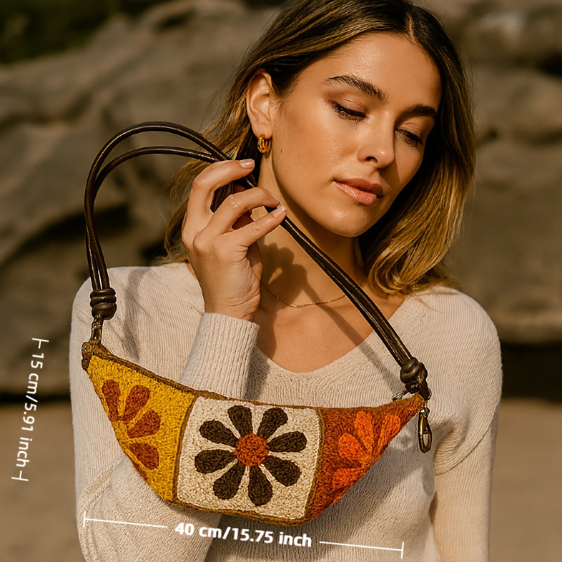 Crochet Granny Square Crossbody Bag Kit For Beginners