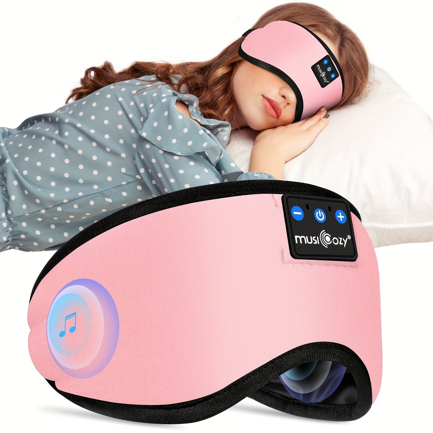 Wireless Sleep Eye Mask With Headphones And Type C Charging