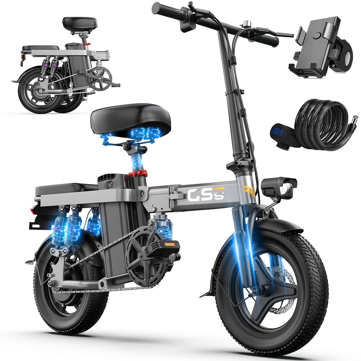UPlee 740W Electric Bike With 32 Mile Range And Suspension