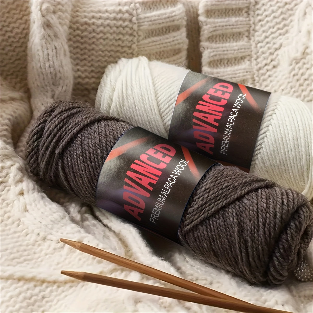 Soft Alpaca Wool Yarn 5 Balls Worsted Crochet Yarn Shawls