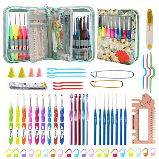 Beginner Crochet Kit With Yarn And Soft Handle Tools
