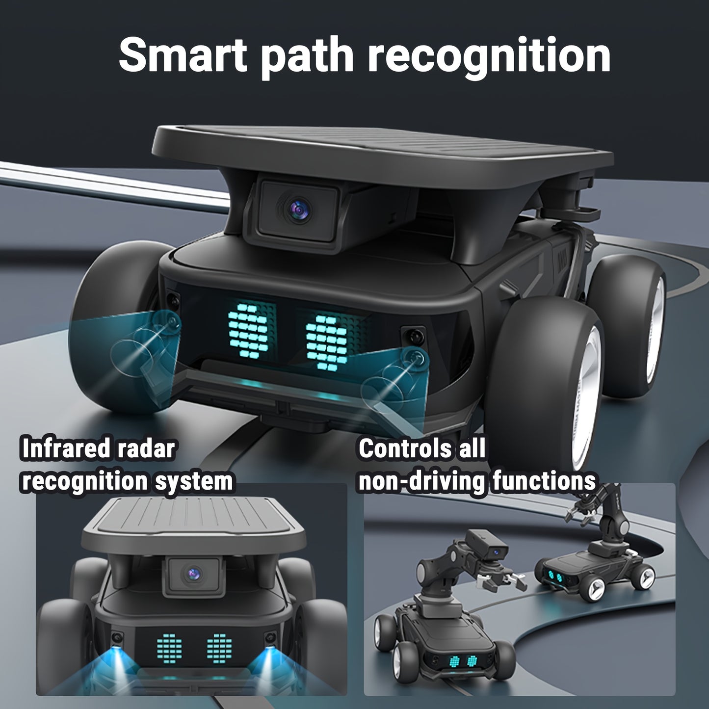 Modular AI Robot With Dual Gripper Cargo System FPV Camera