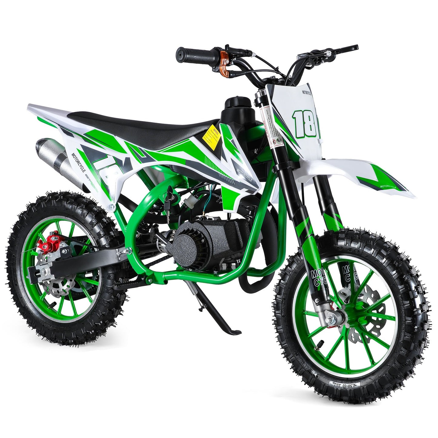 Gas-Powered Red 49cc 2-Stroke Kids Mini Motocross Bike