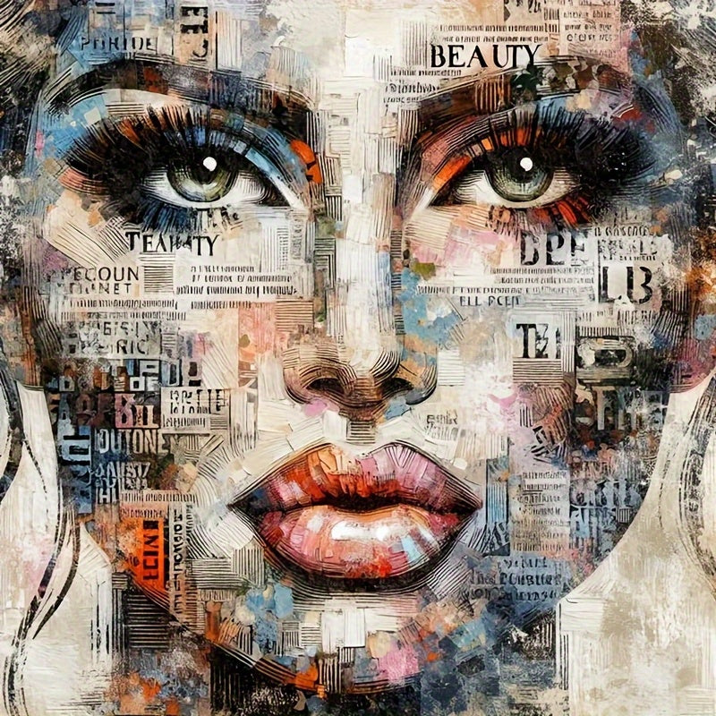 Round Diamond Art Kit Mosaic Wall Art Craft Set For Home