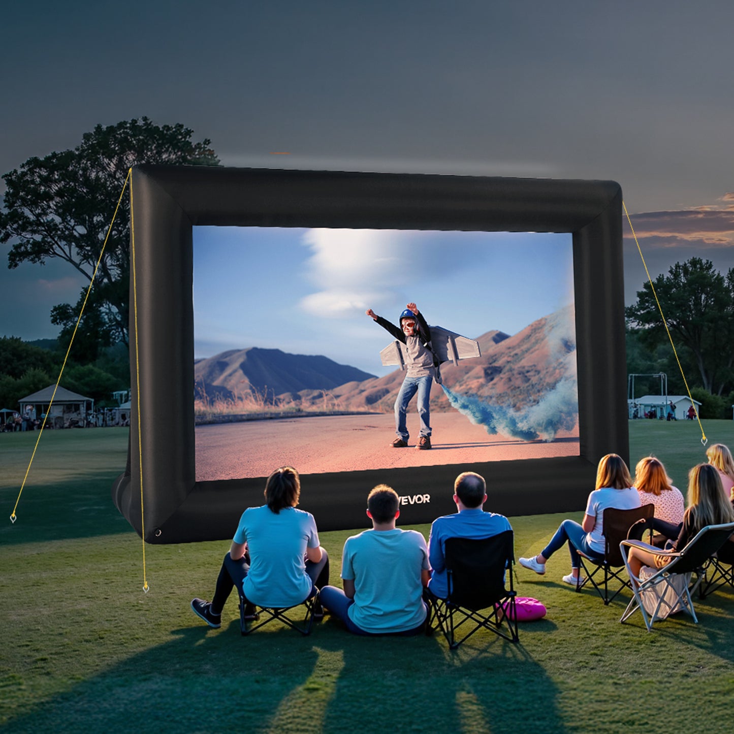 VEVOR Inflatable Projector Screen 14 16 20ft Outdoor