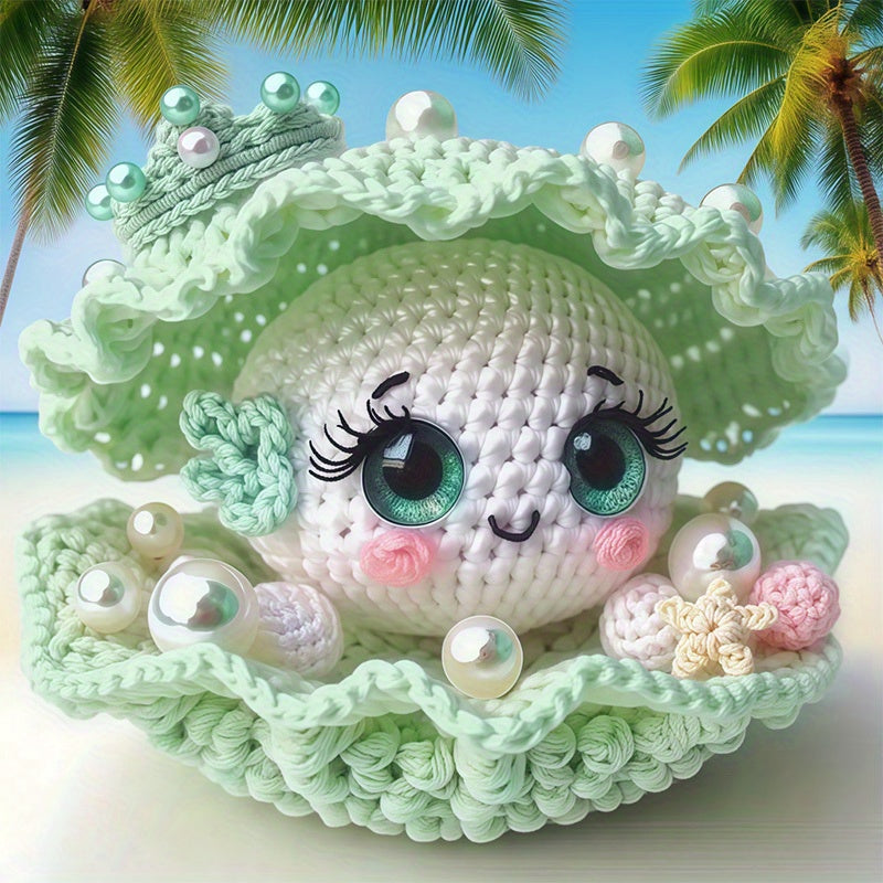 Complete Crochet Kit For Amigurumi Elf With Pre Made Yarn