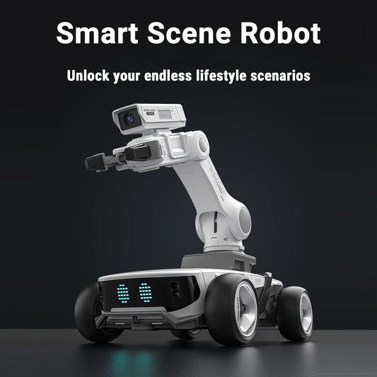 Modular AI Robot With Dual Gripper Cargo System FPV Camera