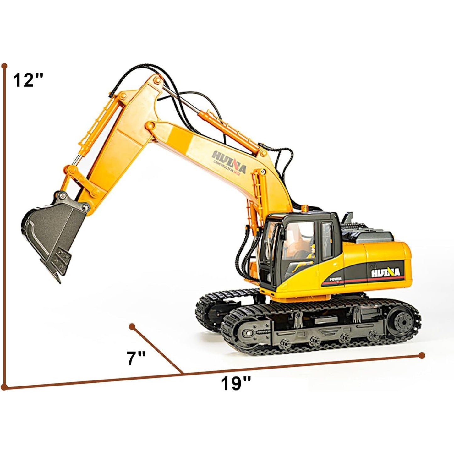 Alloy RC Crawler Excavator 1/14 Scale with Lights and Sound