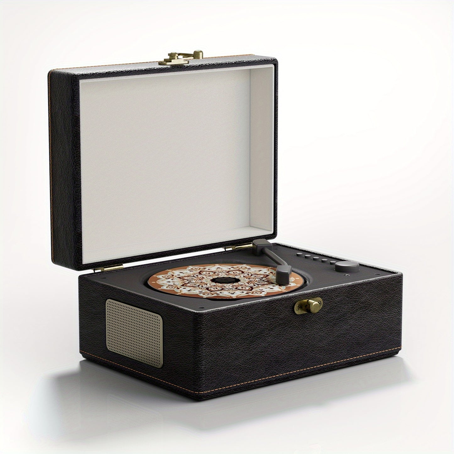 Yintiny Box Style CD Player With Built In Speakers Wireless