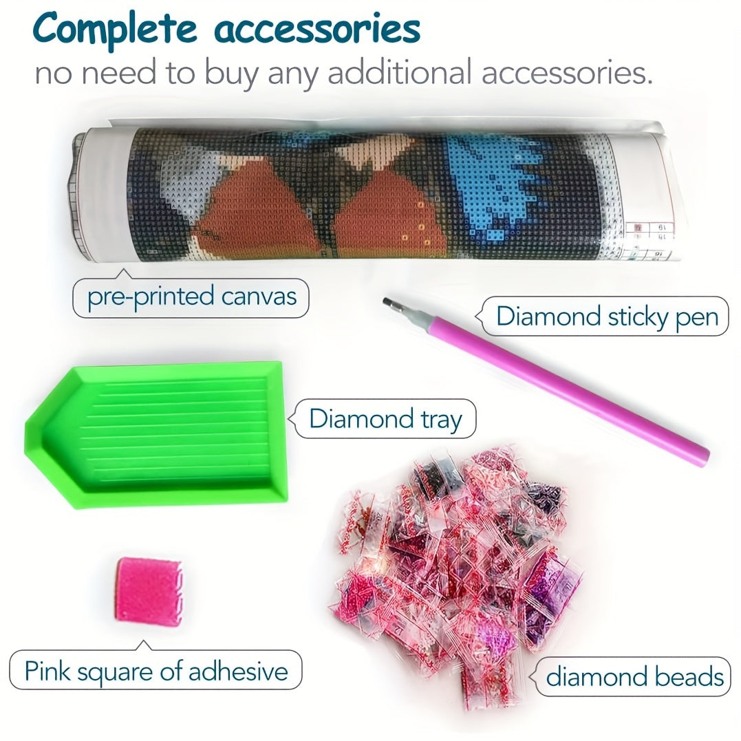 5D DIY Diamond Painting Kit With Anime Full Drill Art