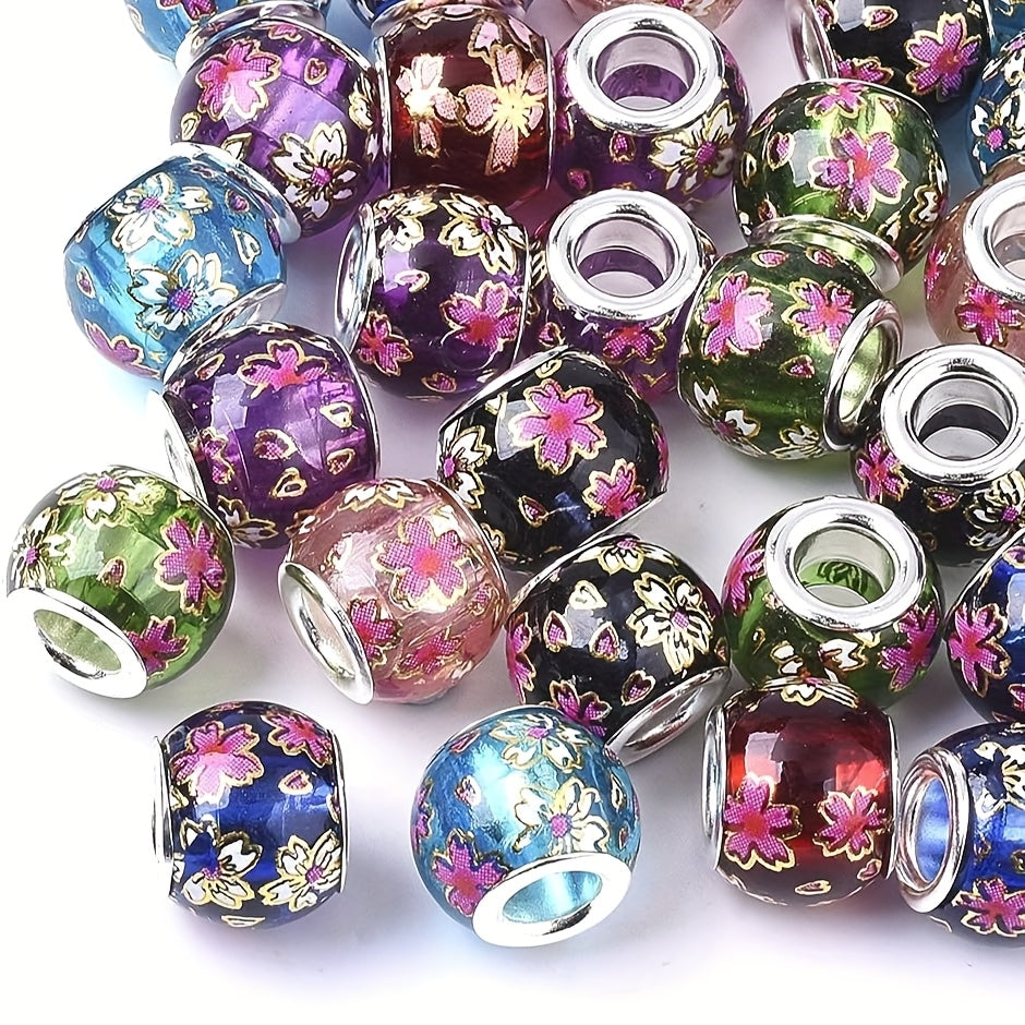 Transparent Glass Beads 12mm Rondelle 5mm Hole Jewelry Kit