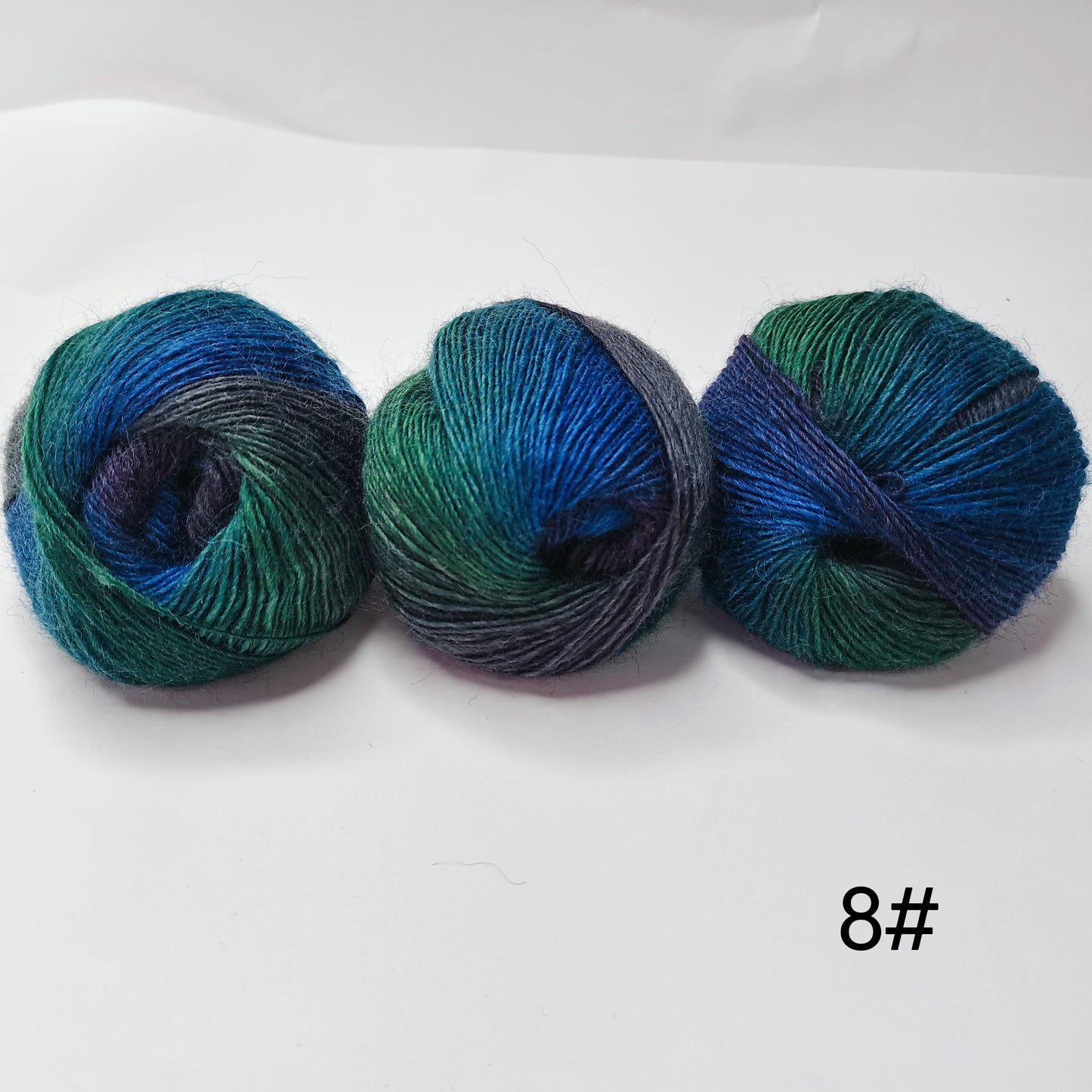 Rainbow Hand Spun 100 Percent Wool Yarn 3 Pack Knitting
