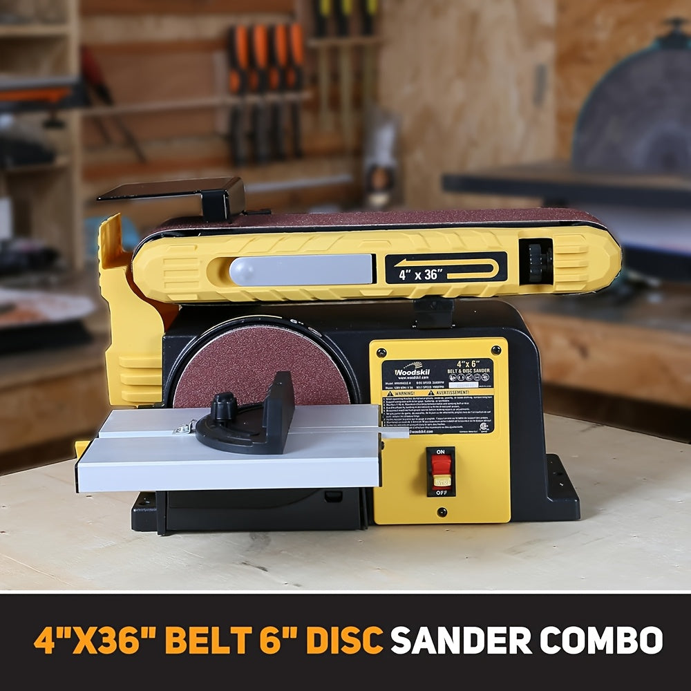 Bucktool Four Point Five Amp Belt Disc Sander With Base