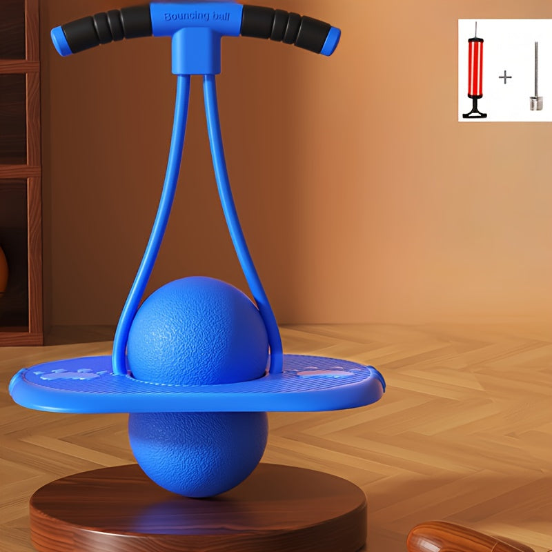 Jumping Ball Red Blue Kids Bouncy Ball For Balance Fitness