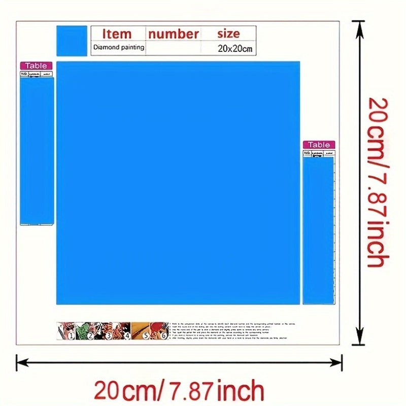Heart-Shaped DIY Diamond Painting Kit Round Acrylic Designs