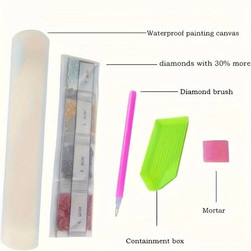 5D Handmade Crystal Painting Kit With Round Crystals