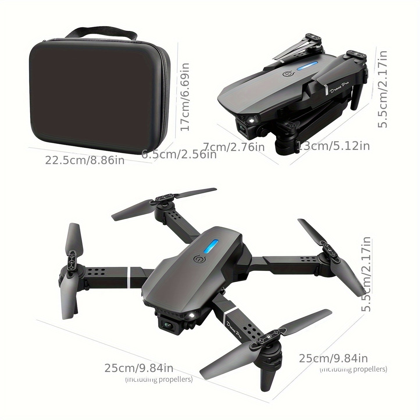 JERALS E88-S2 Max RC Drone With Dual Camera And Avoidance
