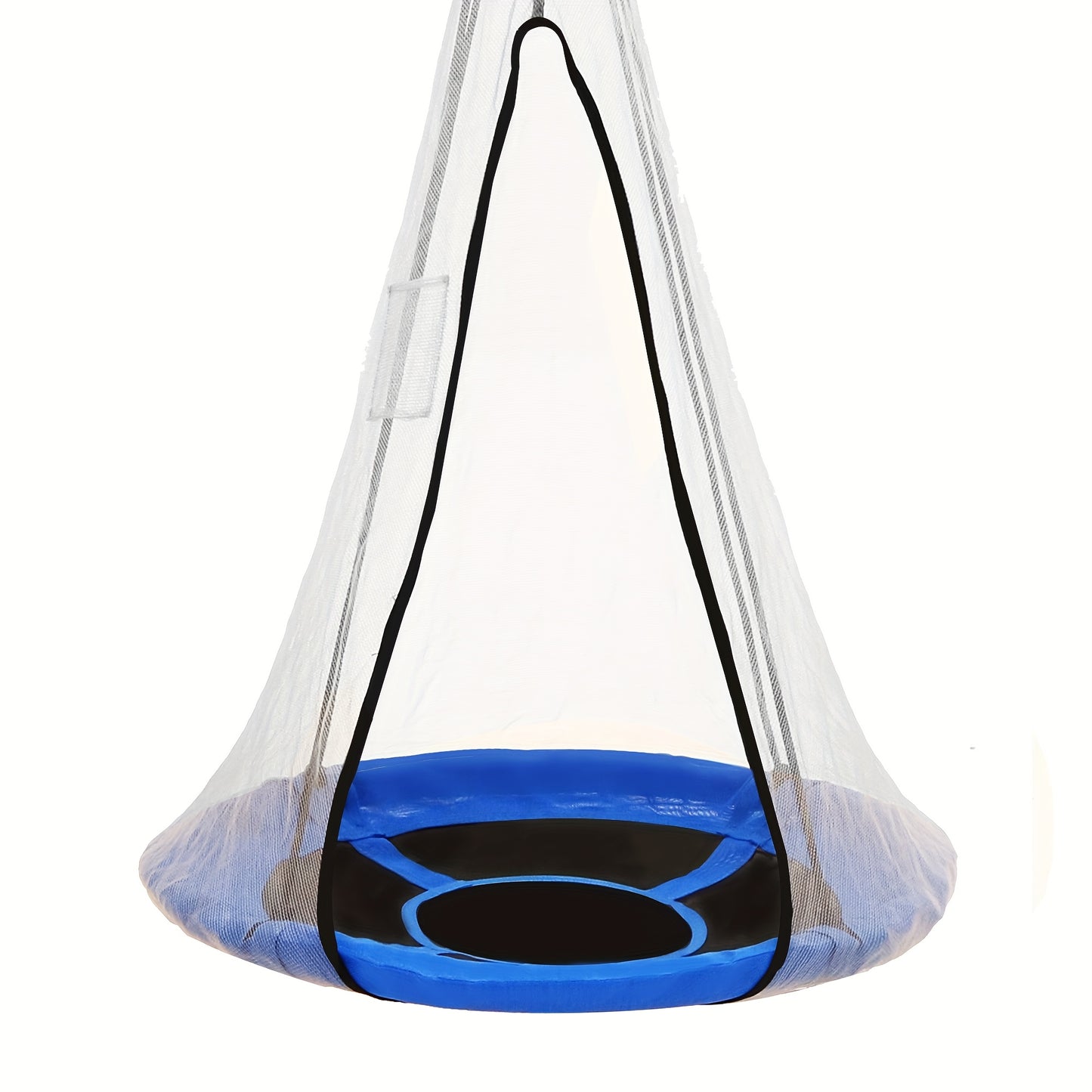Blue 43 Inch Saucer Swing 2 In 1 Tent Swing 360 Rotation