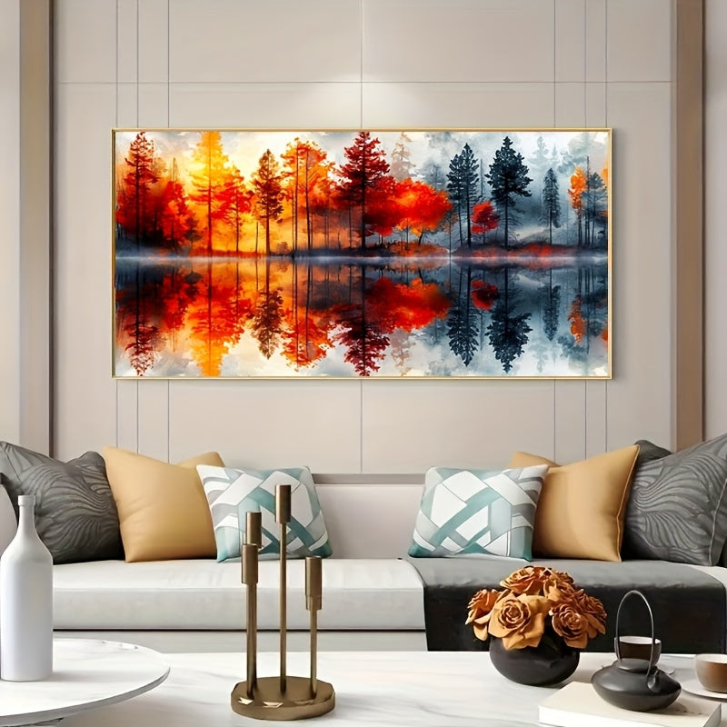 Forest Diamond Painting Kit Full Drill Round Gem Wall Decor
