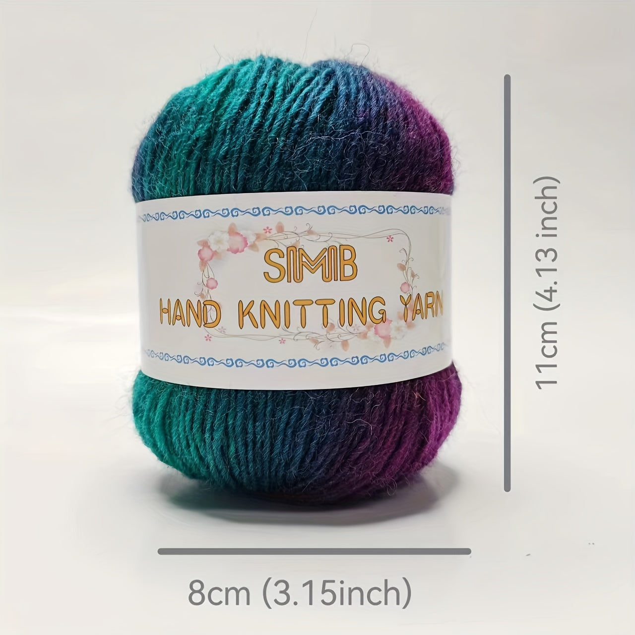 Rainbow Hand Spun 100 Percent Wool Yarn 3 Pack Knitting