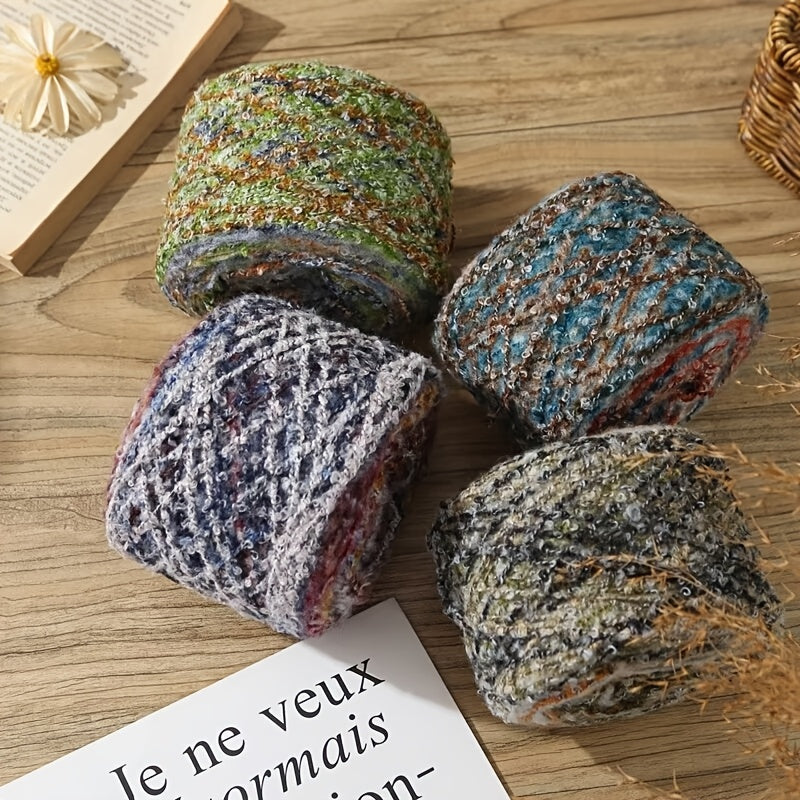 Rainbow Cake Yarn 50g Ball Beige Acrylic Knitting Crochet